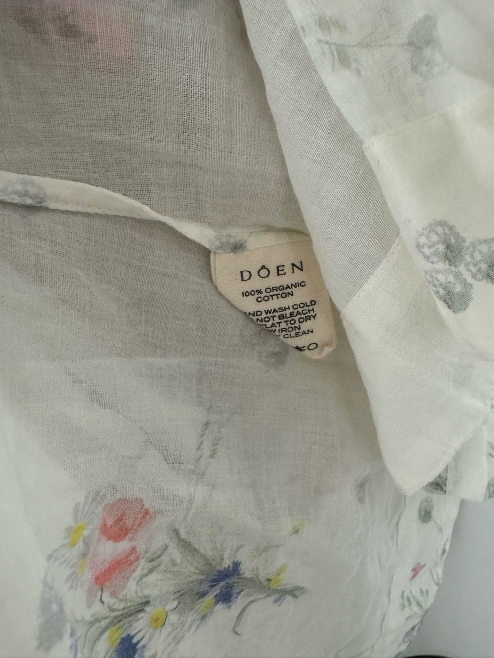 Doen Cream Floral Maxi Dress with Puff Sleeves - Picture 7 of 9